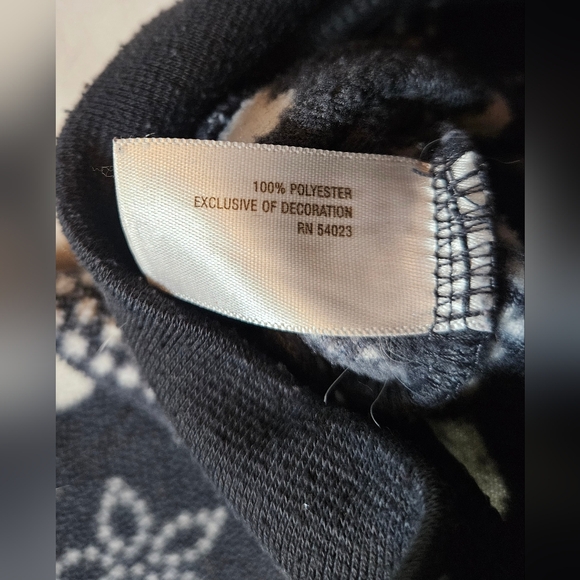 Old Navy Girls Gray & White Designed Long Sleeve Hooded Fleece Jacket Size Large - Picture 6 of 11